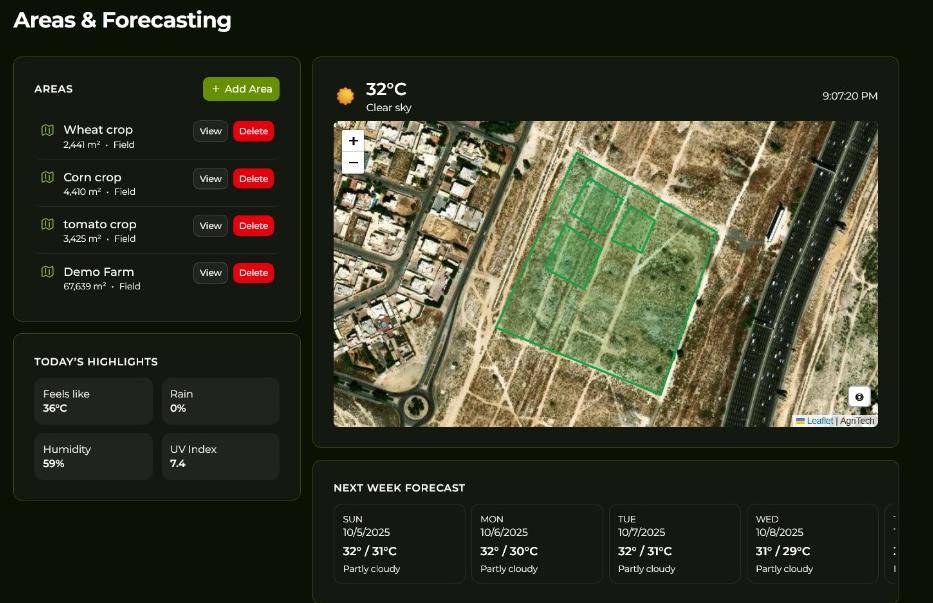 AgriHub modules snapshots